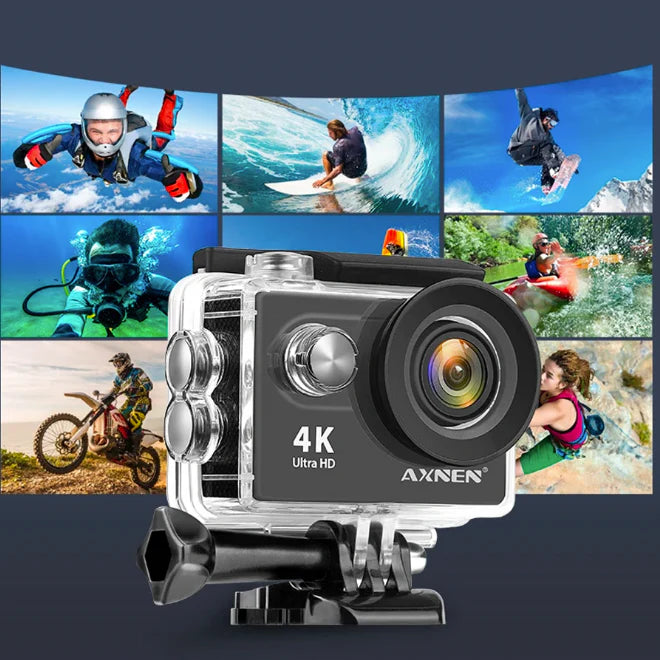 Telecamera sportiva subacquea 4k™ - Alta definizione e senza limiti