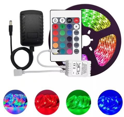 CINTA LED RGB TIPO MANGUERA CON CONTROL - Mega Tienda