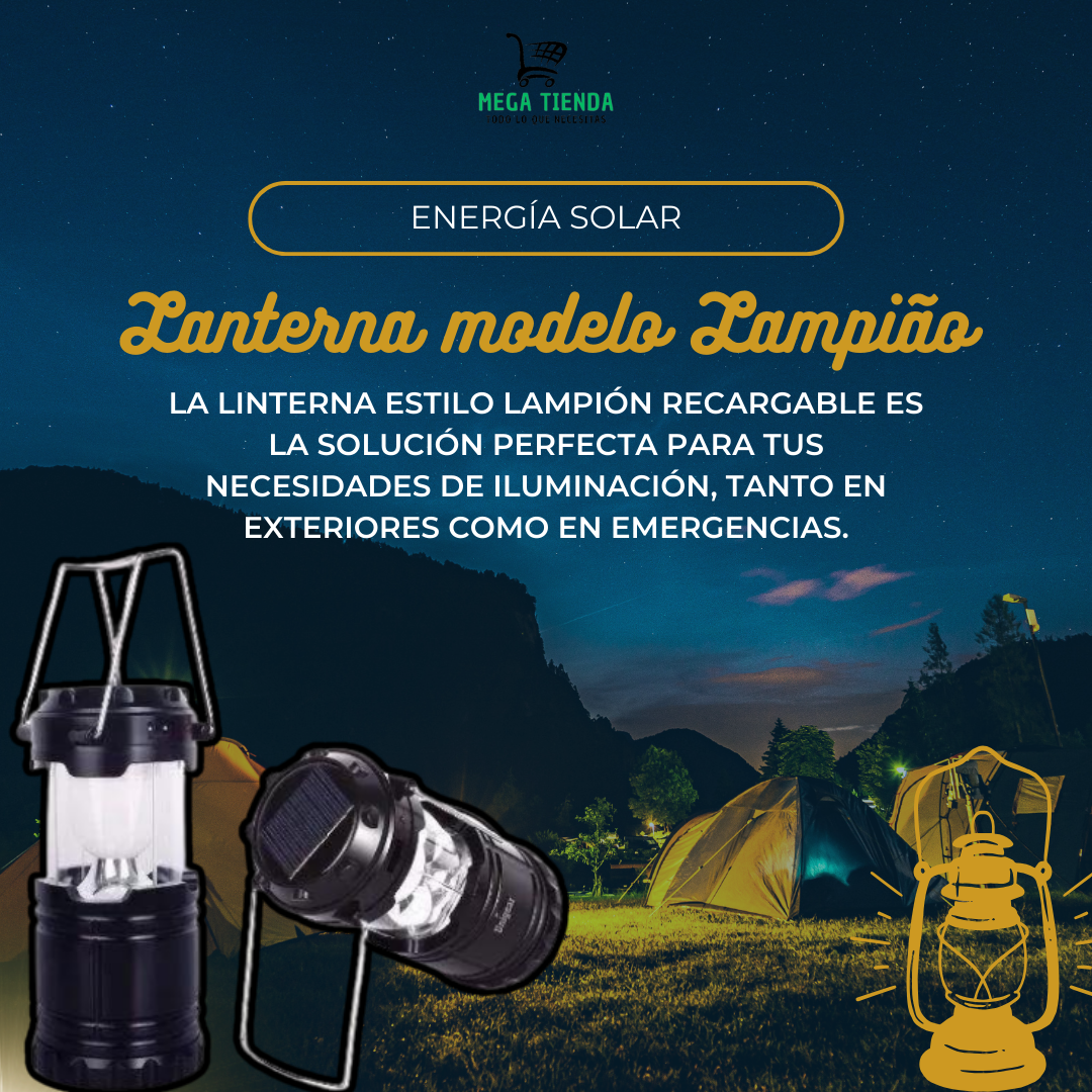 Lámpara para Camping Portátil™ - Multifuncionalidad