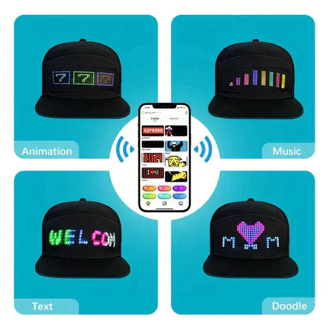 Gorra con Pantalla LED Personalizable | Original - Glow CAP™