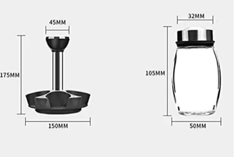 Set 6 Piezas Condimenteros Con Base Giratoria™ - Mega Tienda