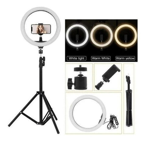 Aro Luz Led 33 Cm Para Fotografia Y Vide - Mega Tienda