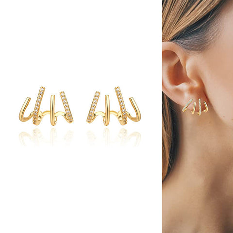 Aretes Claw Joyería Para Mujer - Mega Tienda