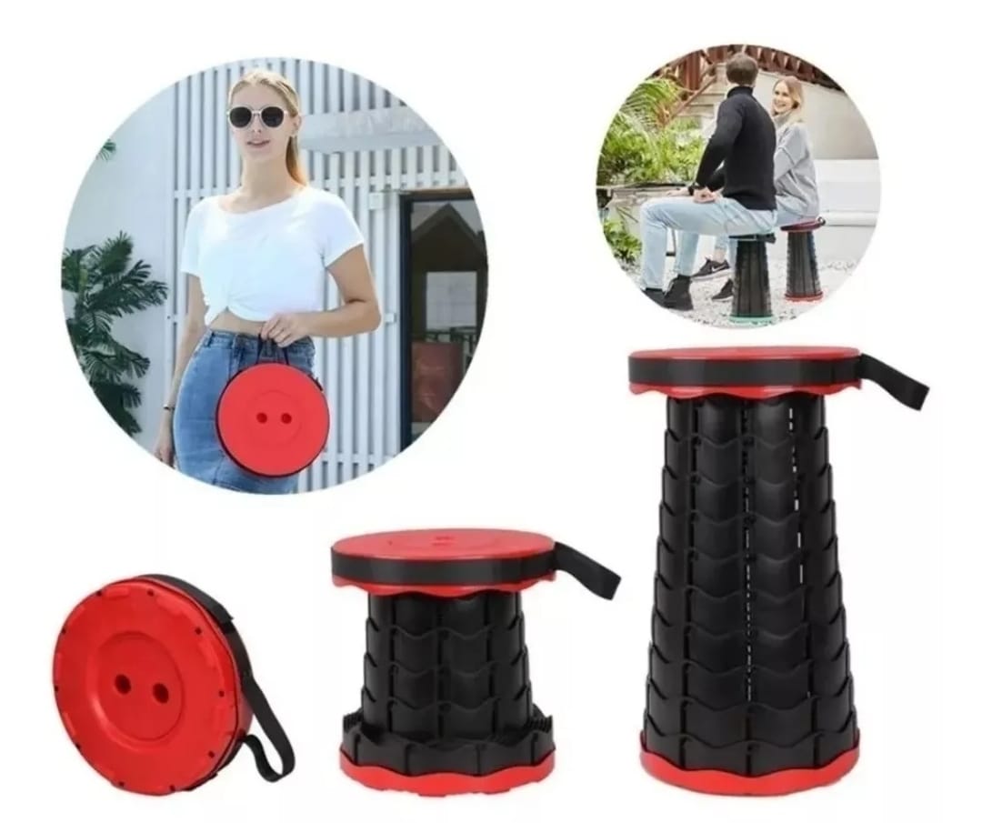 Silla Plegable Redonda Butaco Retráctil - Mega Tienda