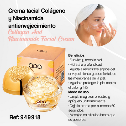 CREMA ANTIENVEJECIMIENTO COLÁGENO NIACINAMIDA - Mega Tienda